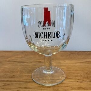 Michelob Thumbprint Goblet Beer Glass 6”‎ Tall